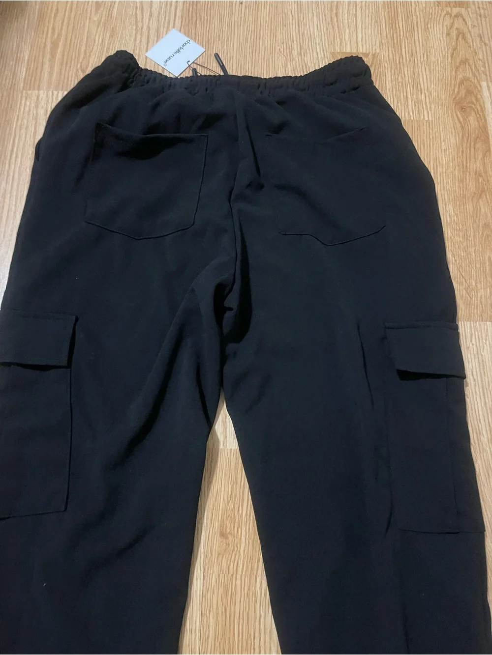 Charlotte Russe Black Cargo Joggers